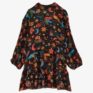 Black Cerrado Sky Lenzing™ Ecovero™ Mini Dress